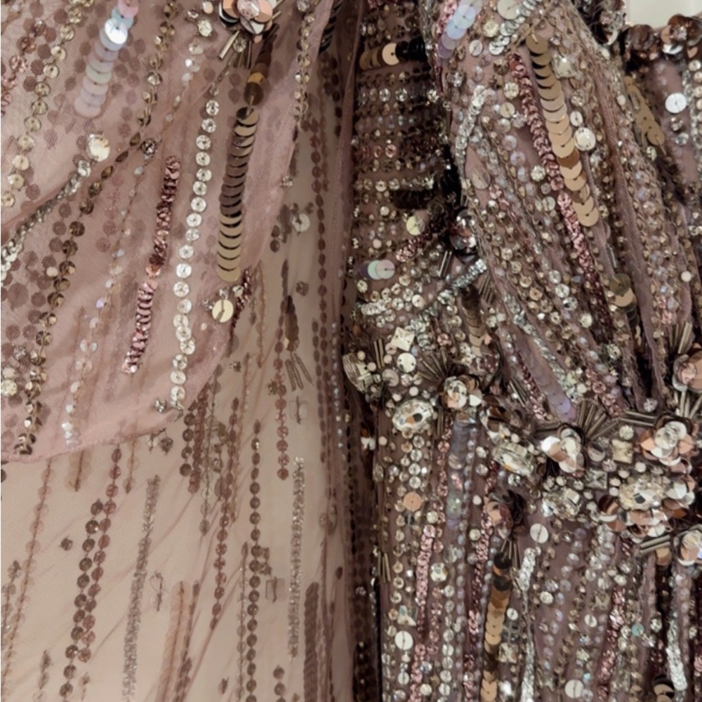 Jenny Packham Glittering Mauve Gown - Picture 2 of 10